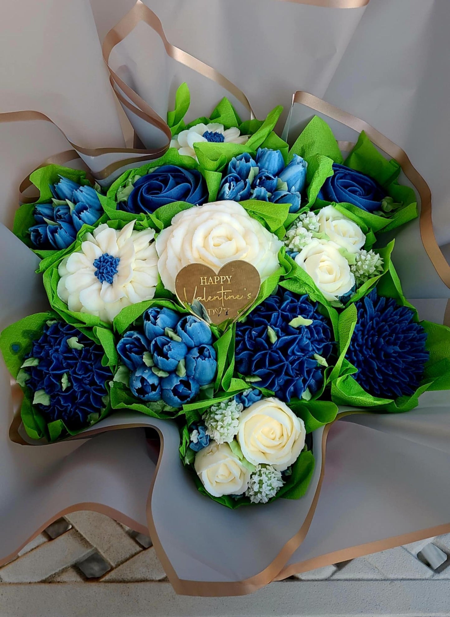 Blue Anniversary/Birthday Bouquets