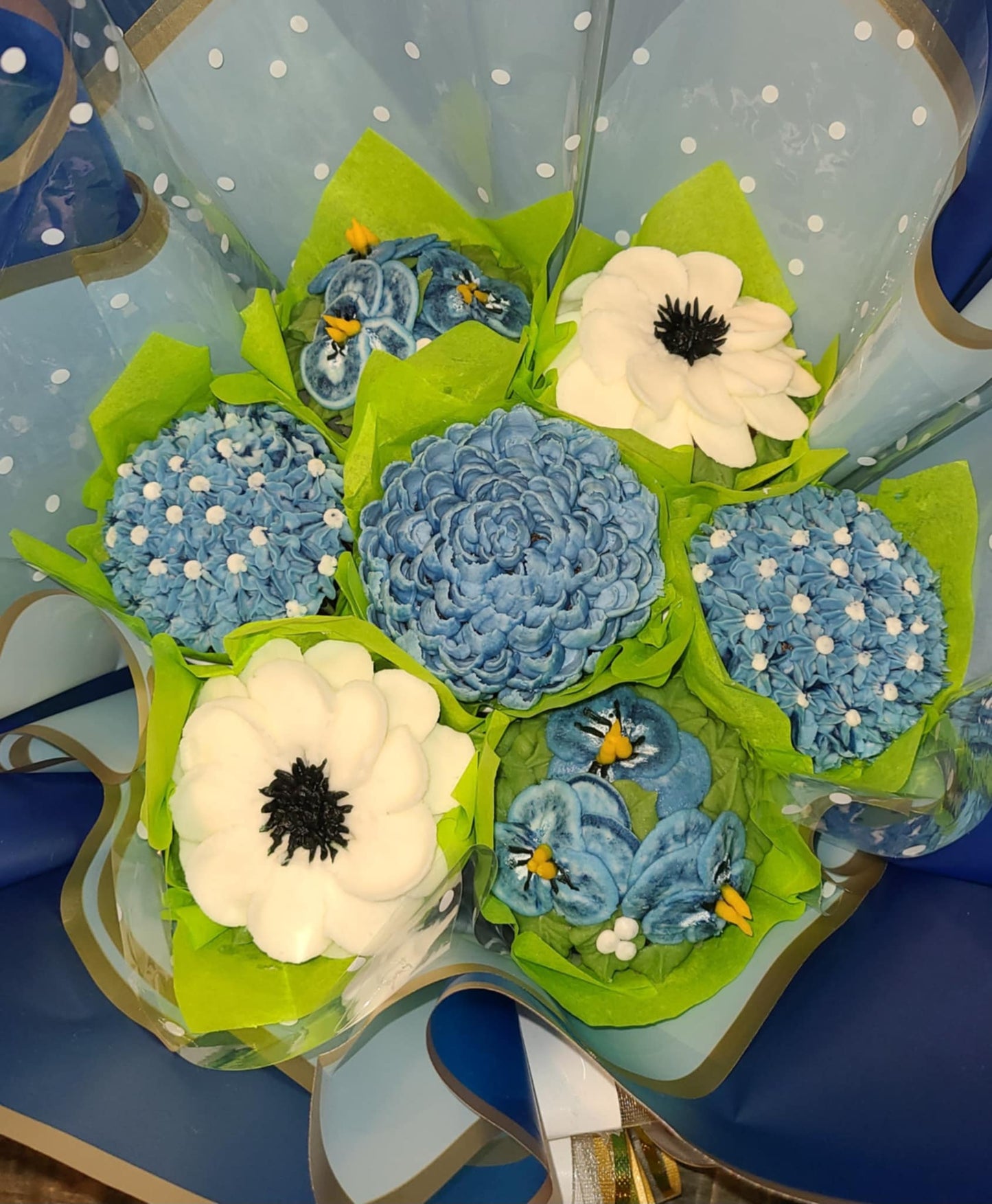 Blue Anniversary/Birthday Bouquets